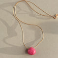 Load image into Gallery viewer, Pink Chalcedony Gemstone Necklace, 14k Gold filled Necklace
