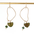 Load image into Gallery viewer, Green Aventurine Earrings, 14k Gold Filled Earrings
