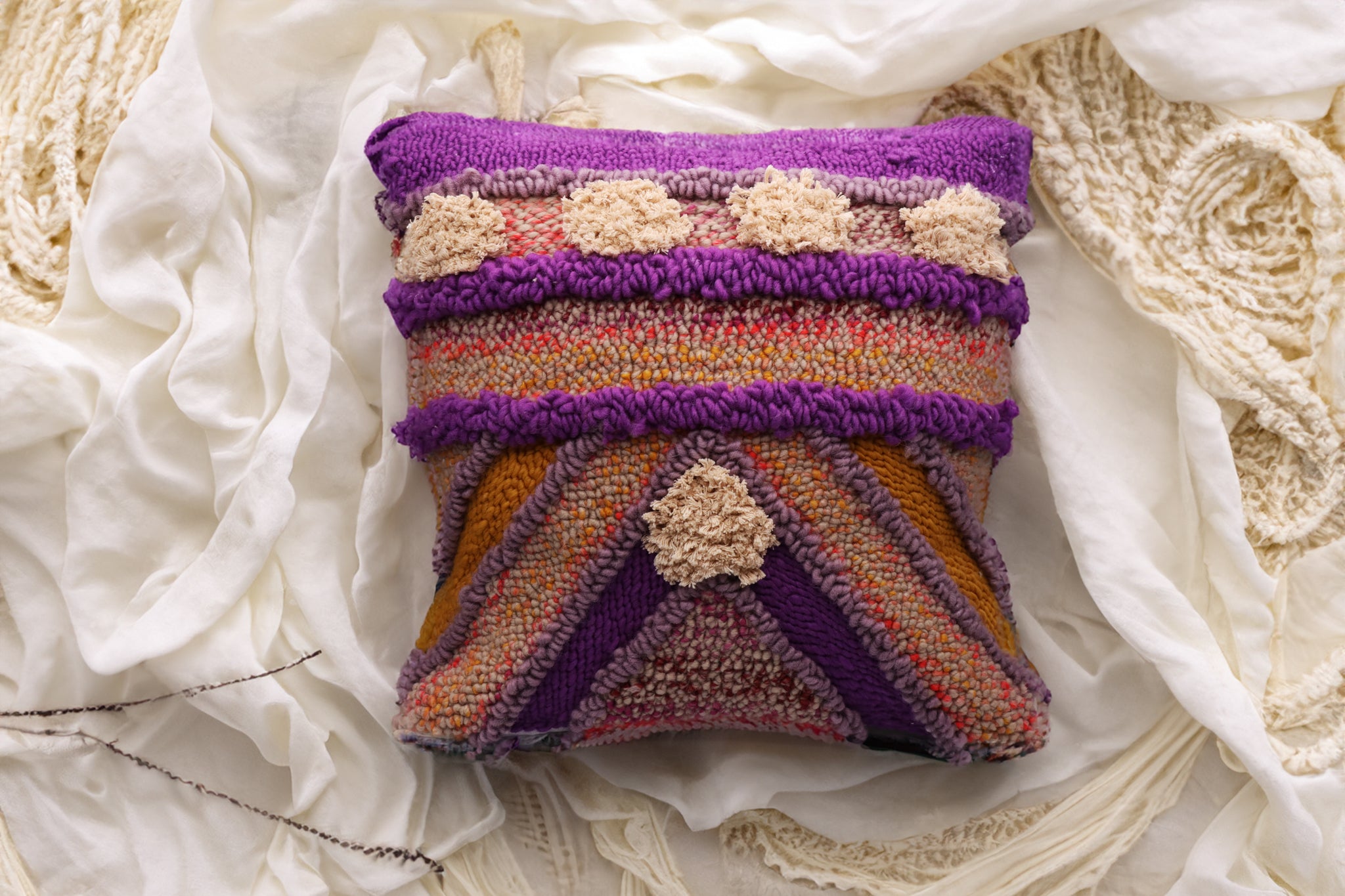 Handwoven Throw Pillow