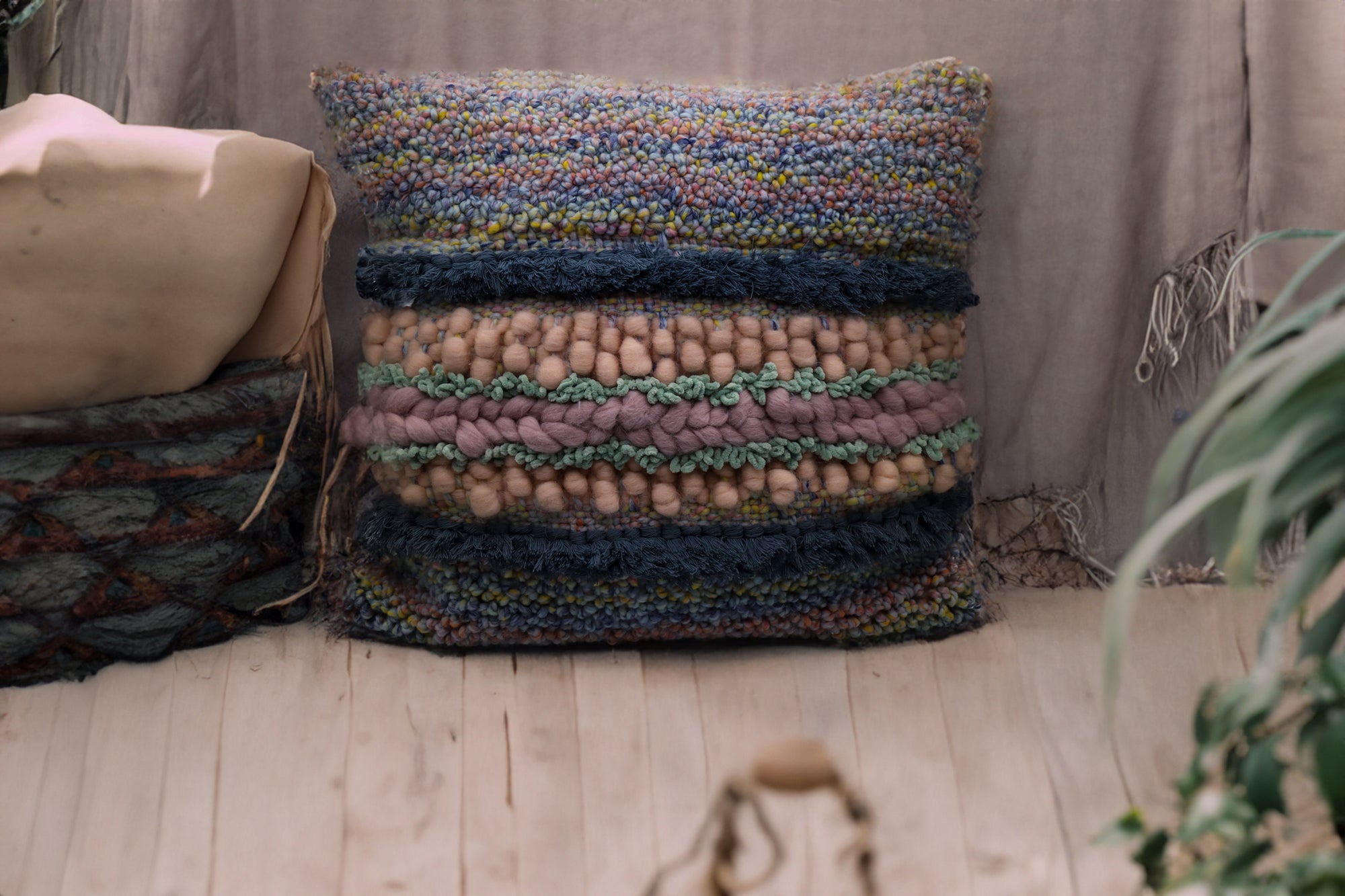 Handwoven Throw Pillow