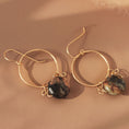 Load image into Gallery viewer, Jasper Earrings, 14k Gold Filed Earrings
