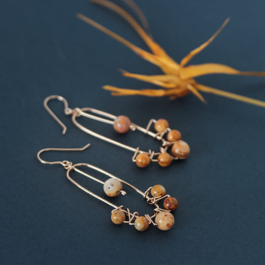 Mexican Crazy Lace Gemstone Earrings