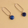 Load image into Gallery viewer, Lapis Lazulii Earrings - Sterling Silver Stud Earrings
