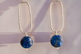 Load image into Gallery viewer, Lapis Lazulii Earrings - Sterling Silver Stud Earrings
