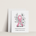Load image into Gallery viewer, Survivor Card | Breast Cancer Awareness Card
