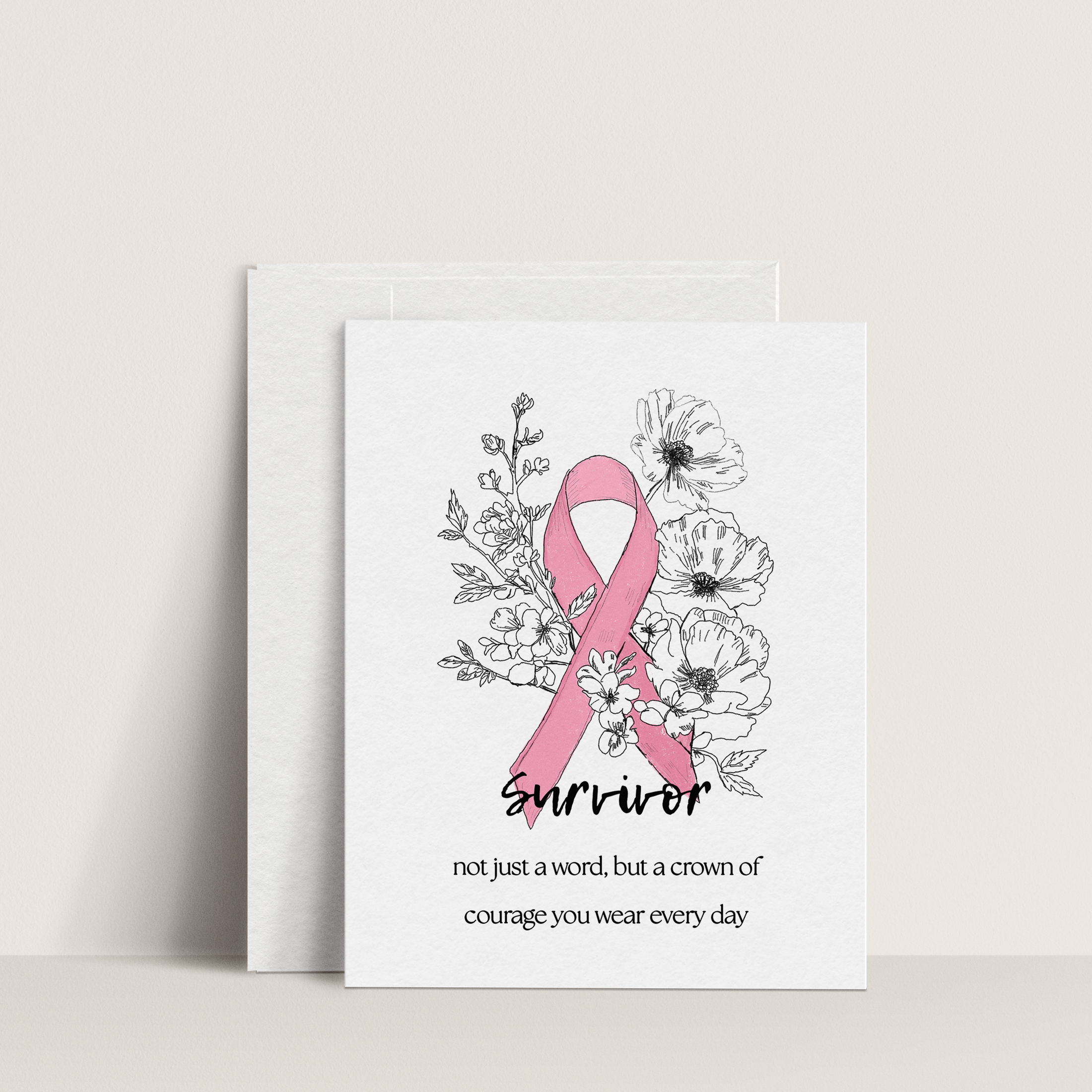 Survivor Card | Breast Cancer Awareness Card