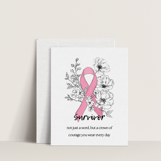 Survivor Card | Breast Cancer Awareness Card