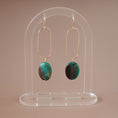 Load image into Gallery viewer, Teal Impression Jasper Earrings
