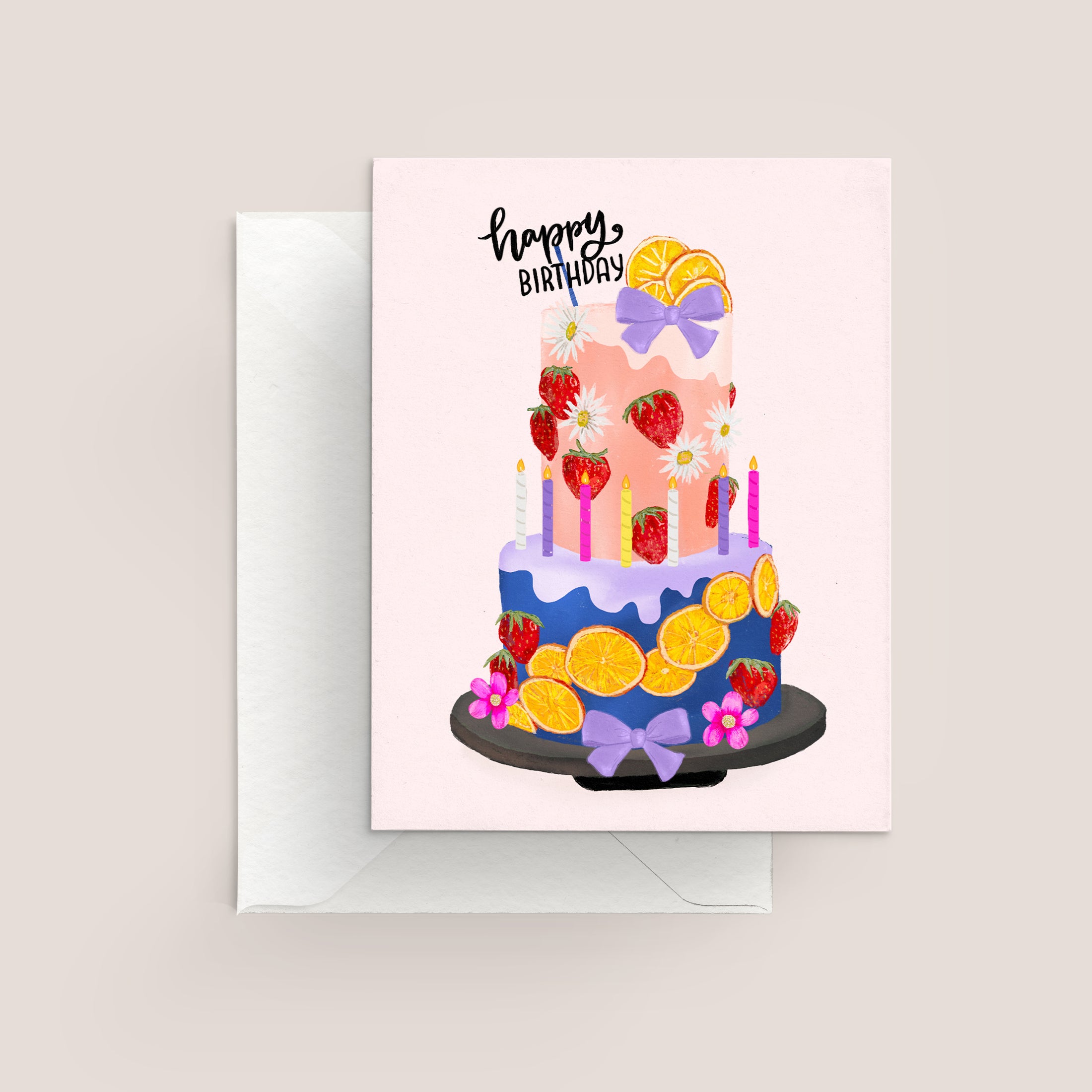 Happy Birthday Cake Card