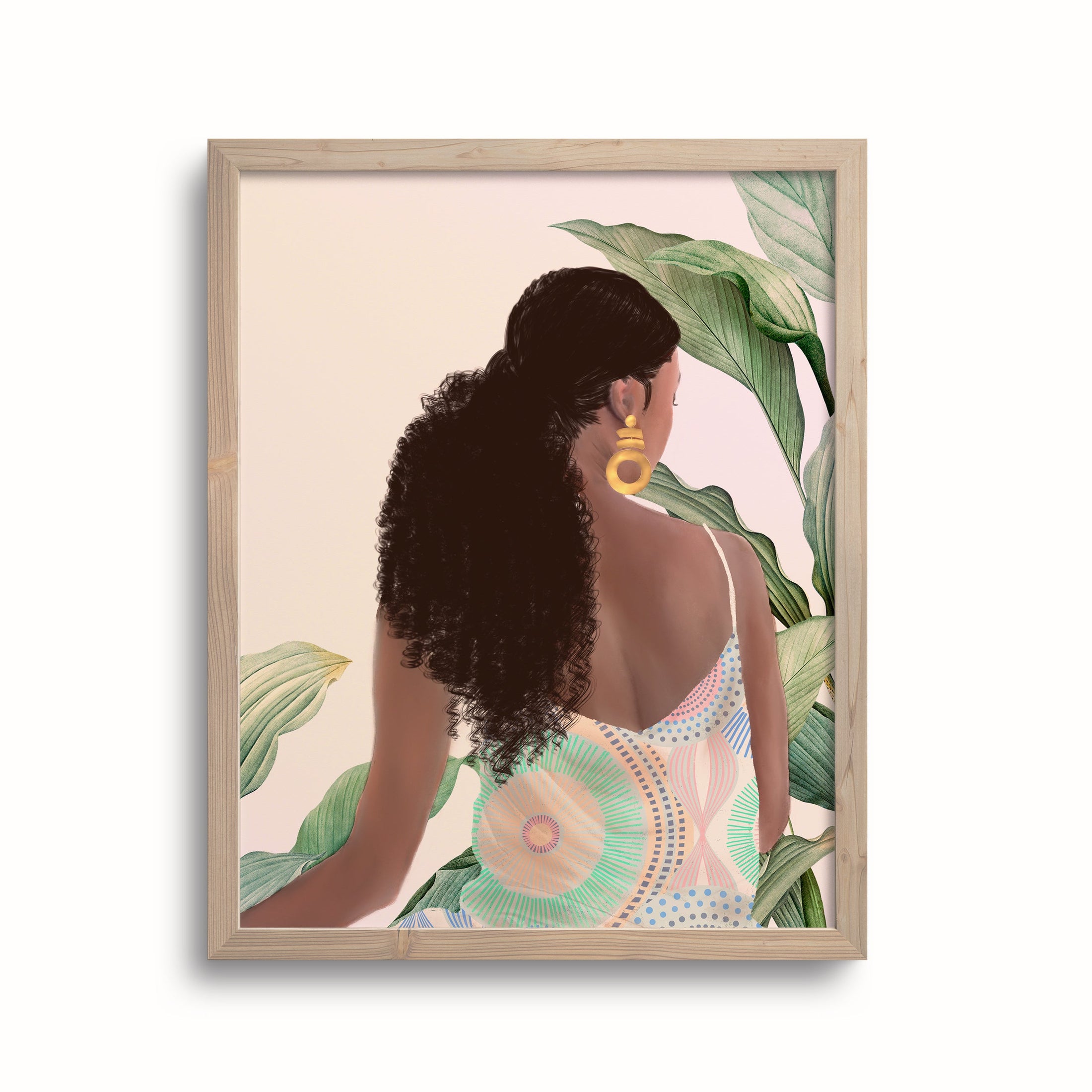 "Angela" Feminine Wall Art - Black Art Wall Decor