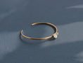 Load image into Gallery viewer, delicate-brass-cuff-bracelet-side-profile-bykjones

