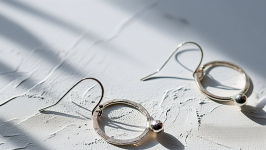 Handmade Sterling Silver Circle Earrings