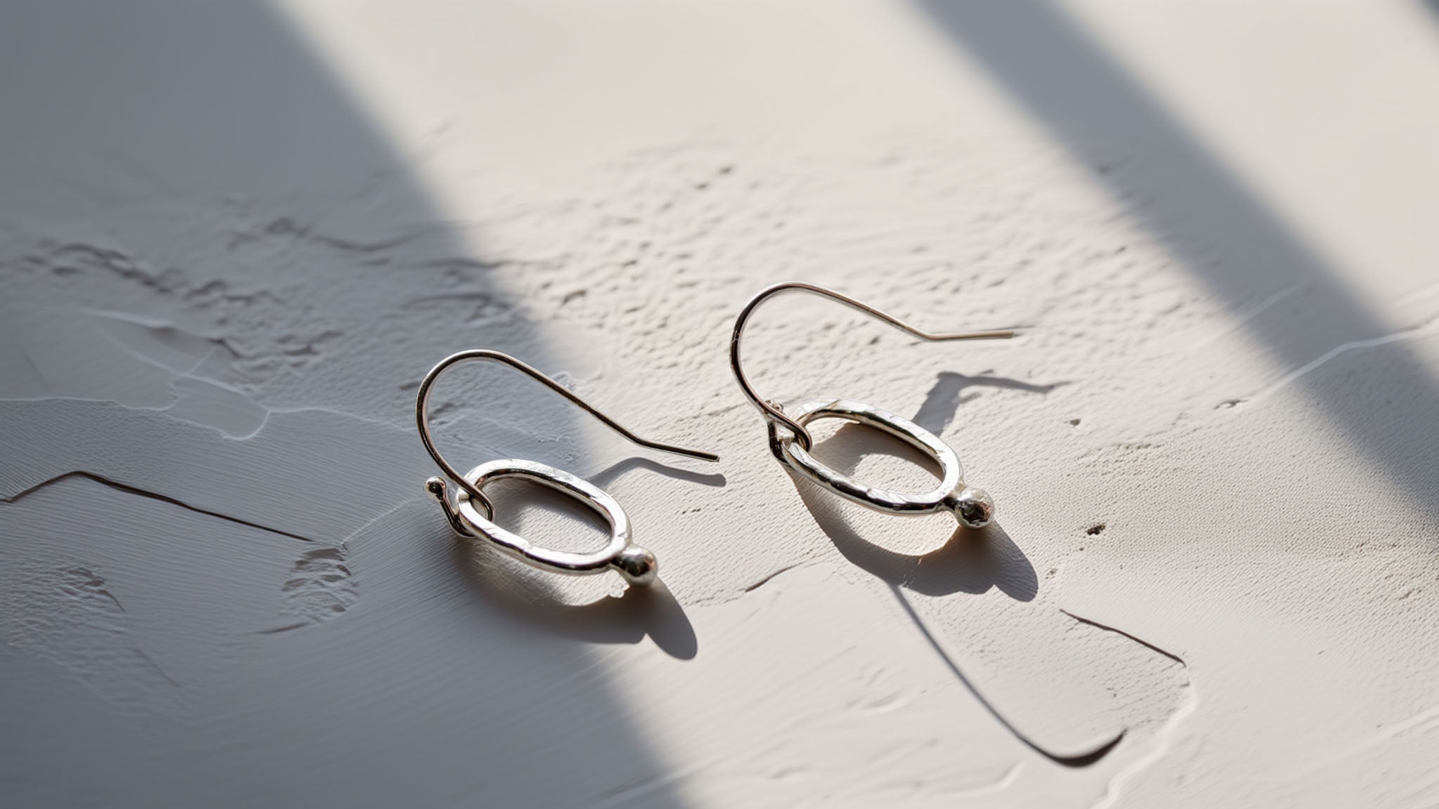Handmade Sterling Silver Small Circle Earrings