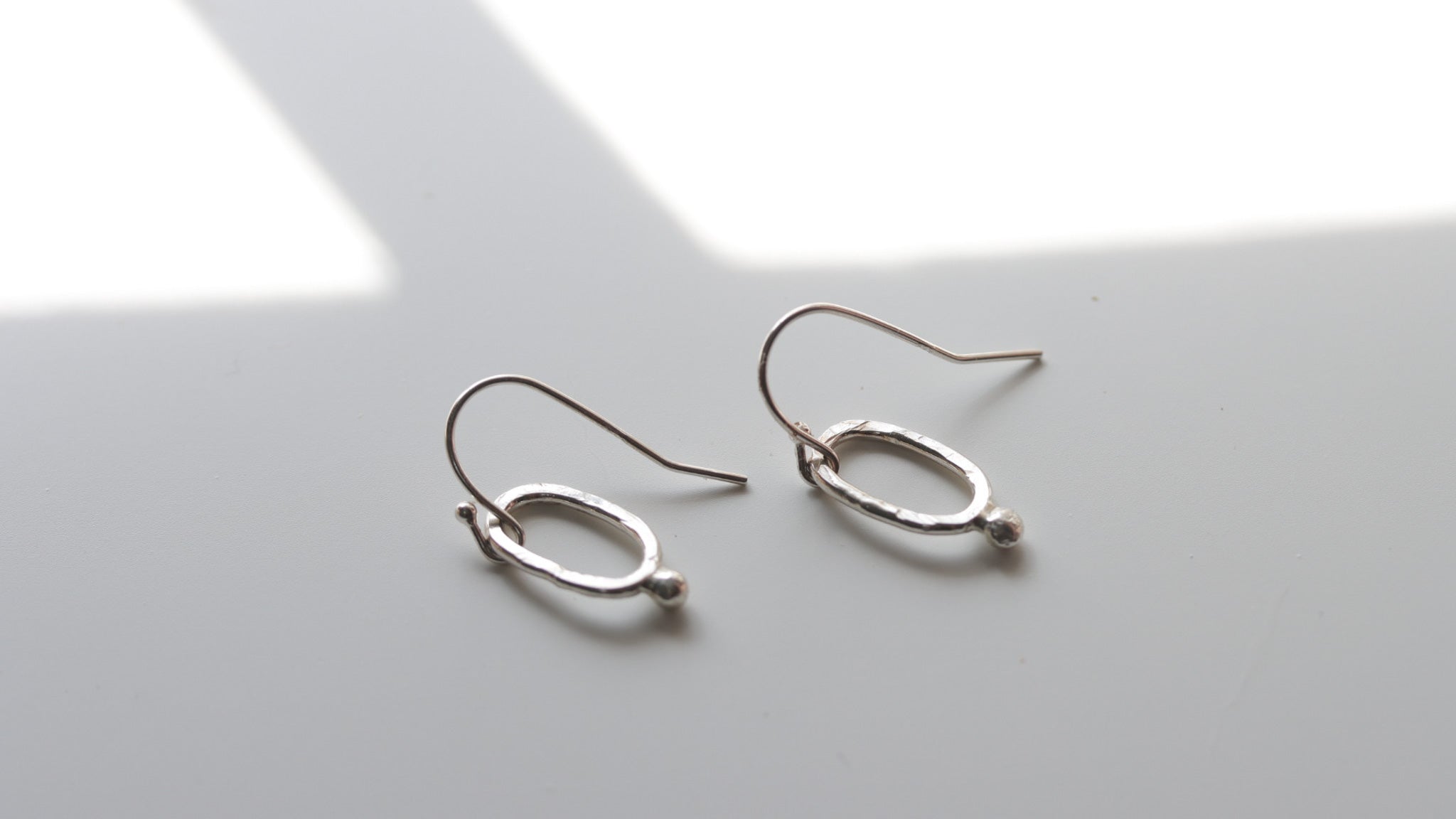Handmade Sterling Silver Small Circle Earrings