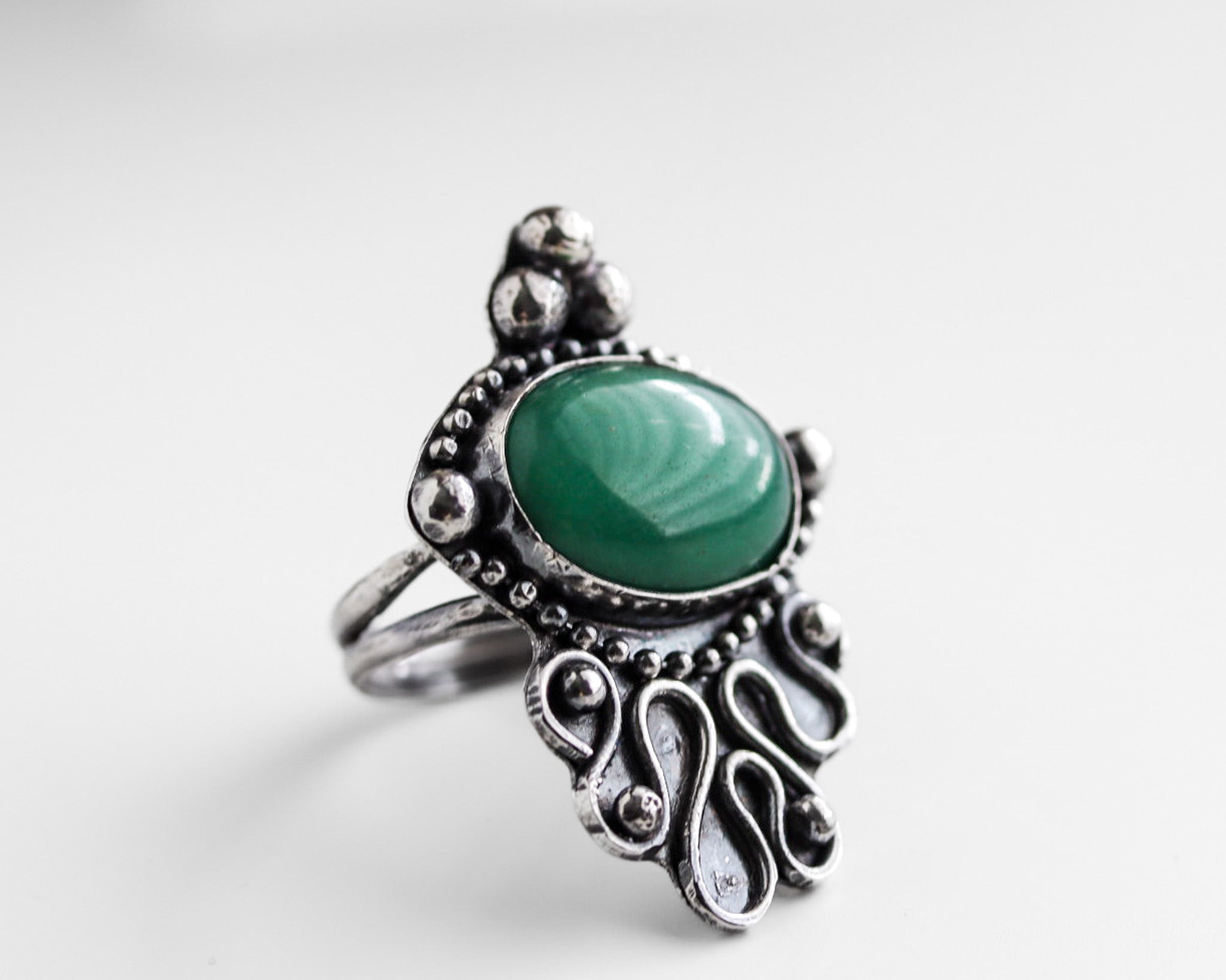 size 8 sterling silver ring