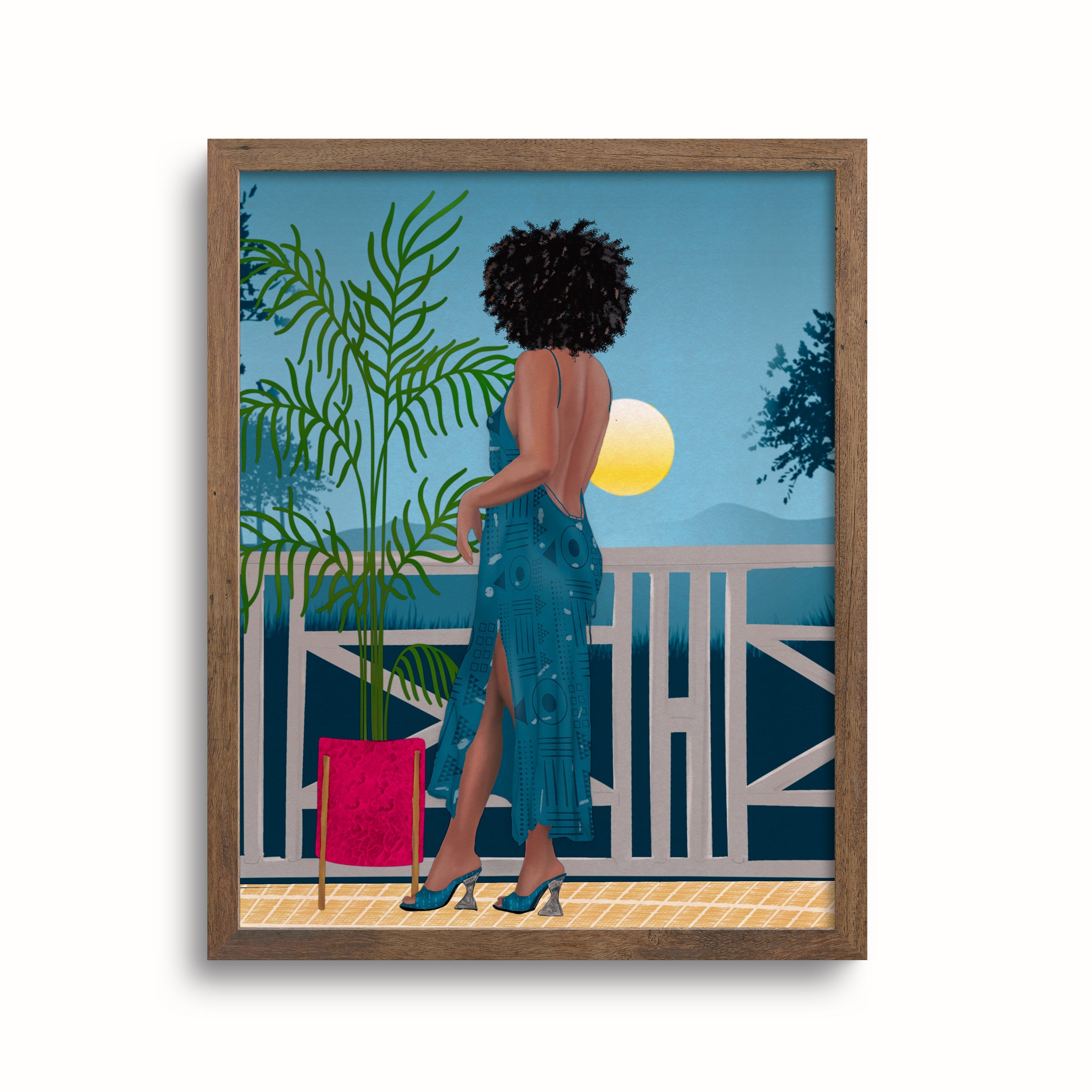 "Camila" Feminine Wall Art - Black Art Wall Decor
