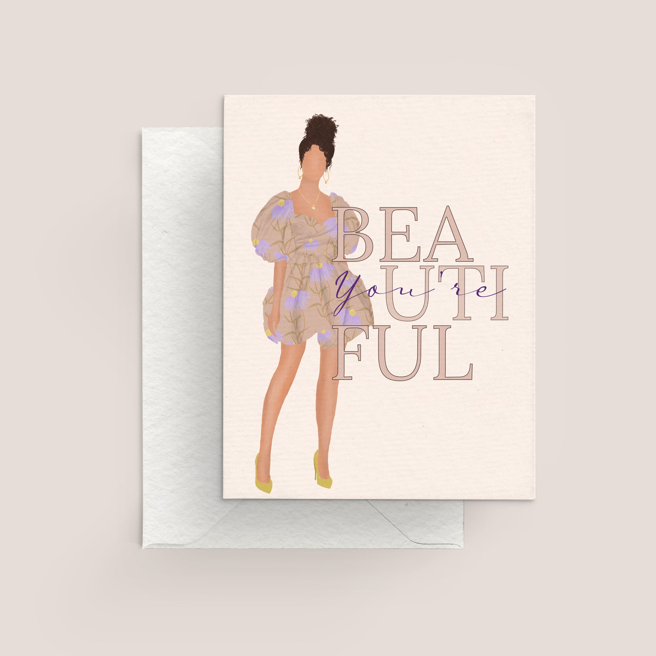 "You're Beautiful" Greeting Card