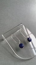 Load and play video in Gallery viewer, Lapis Lazulii Earrings - Sterling Silver Stud Earrings
