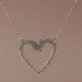 Load and play video in Gallery viewer, Multi Color Beryl Heart Necklace
