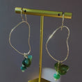 Load and play video in Gallery viewer, Green Aventurine Earrings, 14k Gold Filled Earrings
