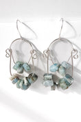 Load image into Gallery viewer, 925 sterling silver dangle earrings with Gemstones
