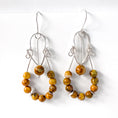 Load image into Gallery viewer, Mexican Crazy Lace Agate, Sterling Silver Dangle Earrings
