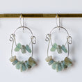 Load image into Gallery viewer, 925 sterling silver dangle earrings with Gemstones
