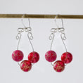 Load image into Gallery viewer, Pink Imperial Jasper, Sterling Silver Dangle Earrings
