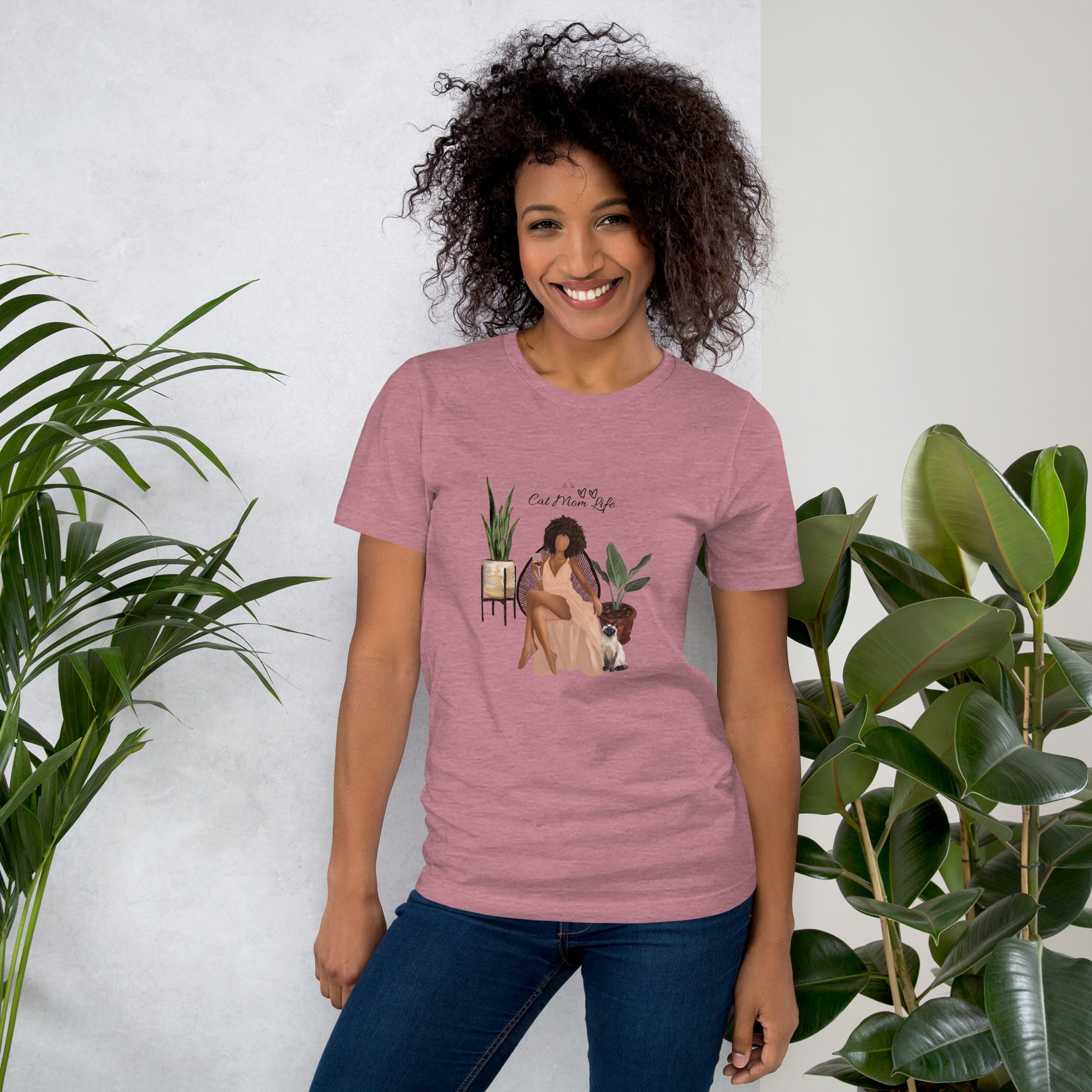 Cat Mom Life T-shirt ( Bohemian)