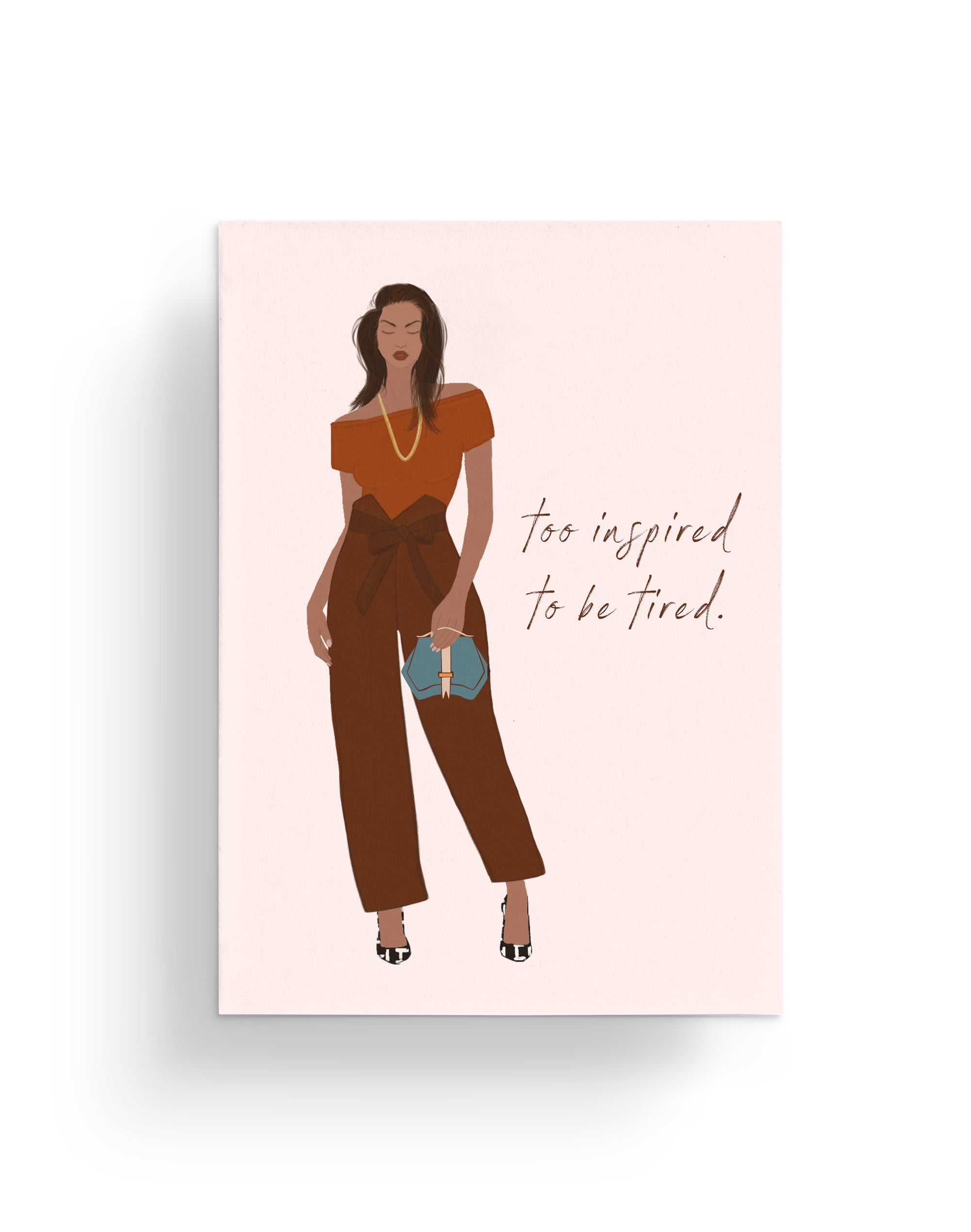 "Too Inspired" Everyday Greeting Card