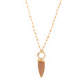 Load image into Gallery viewer, "Kayla" Peach Moonstone Necklace
