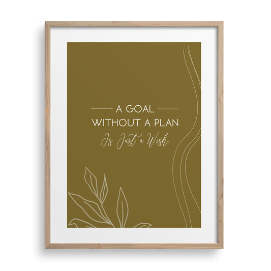 "Goals" Motivational Quotes - Art Prints